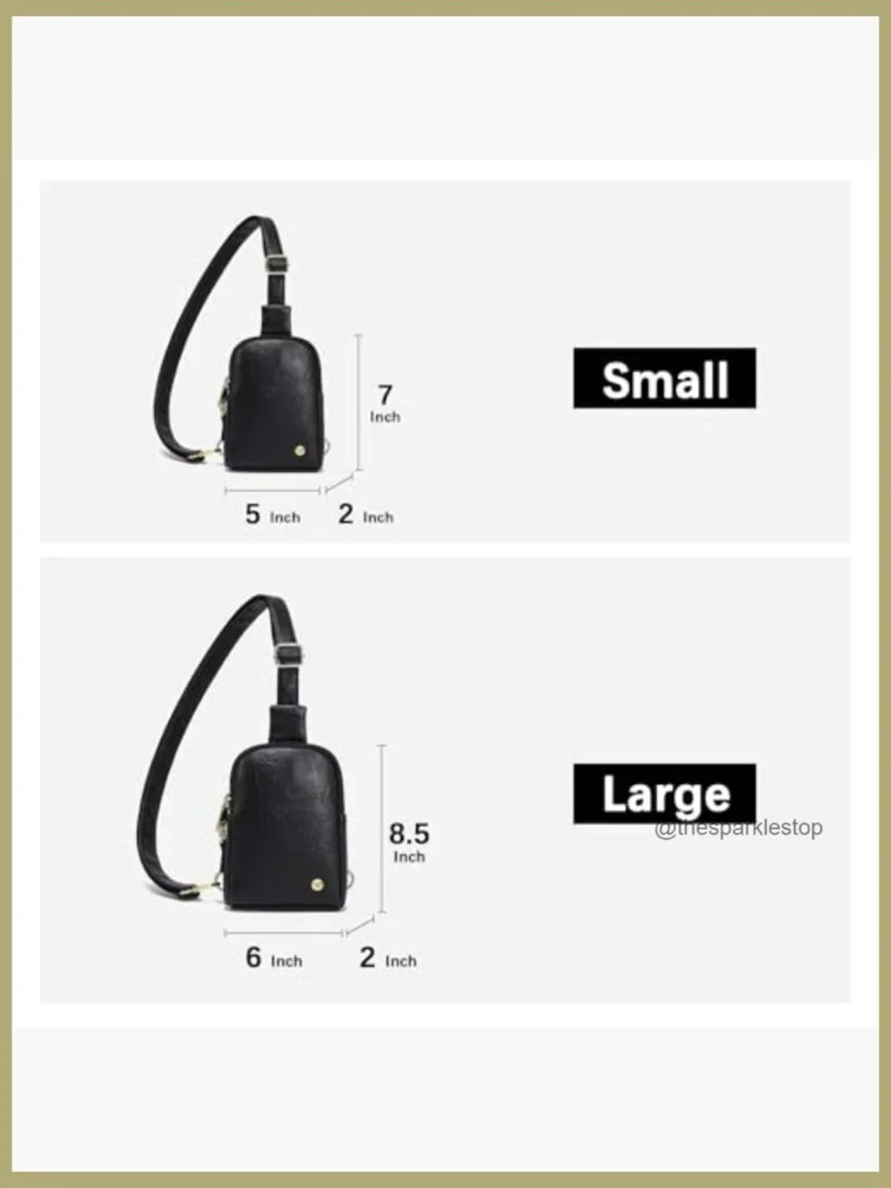 Touchscreen Sling Bag Faux Leather Anti-theft RFID Crossbody Cell Phone Purse